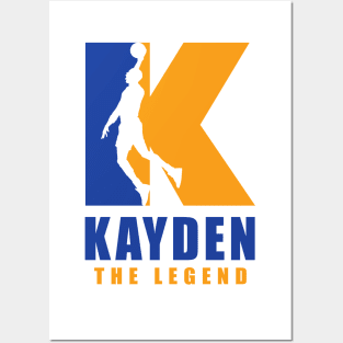 Kayden Custom Player Basketball Your Name The Legend Posters and Art